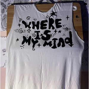 Custom “where is my mind” sleeveless t-shirt